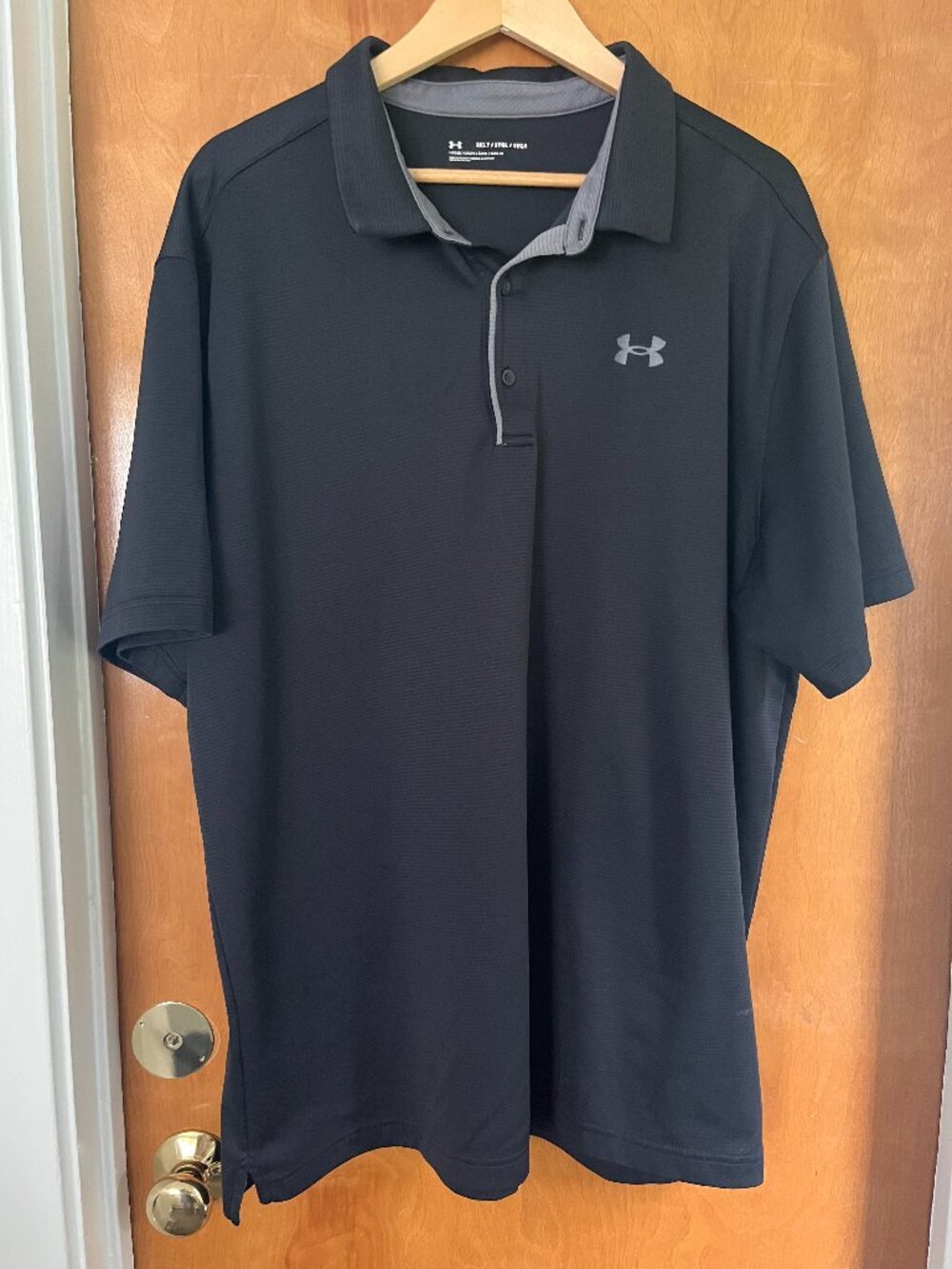 mens used polo, Under Armour, 2XLT black